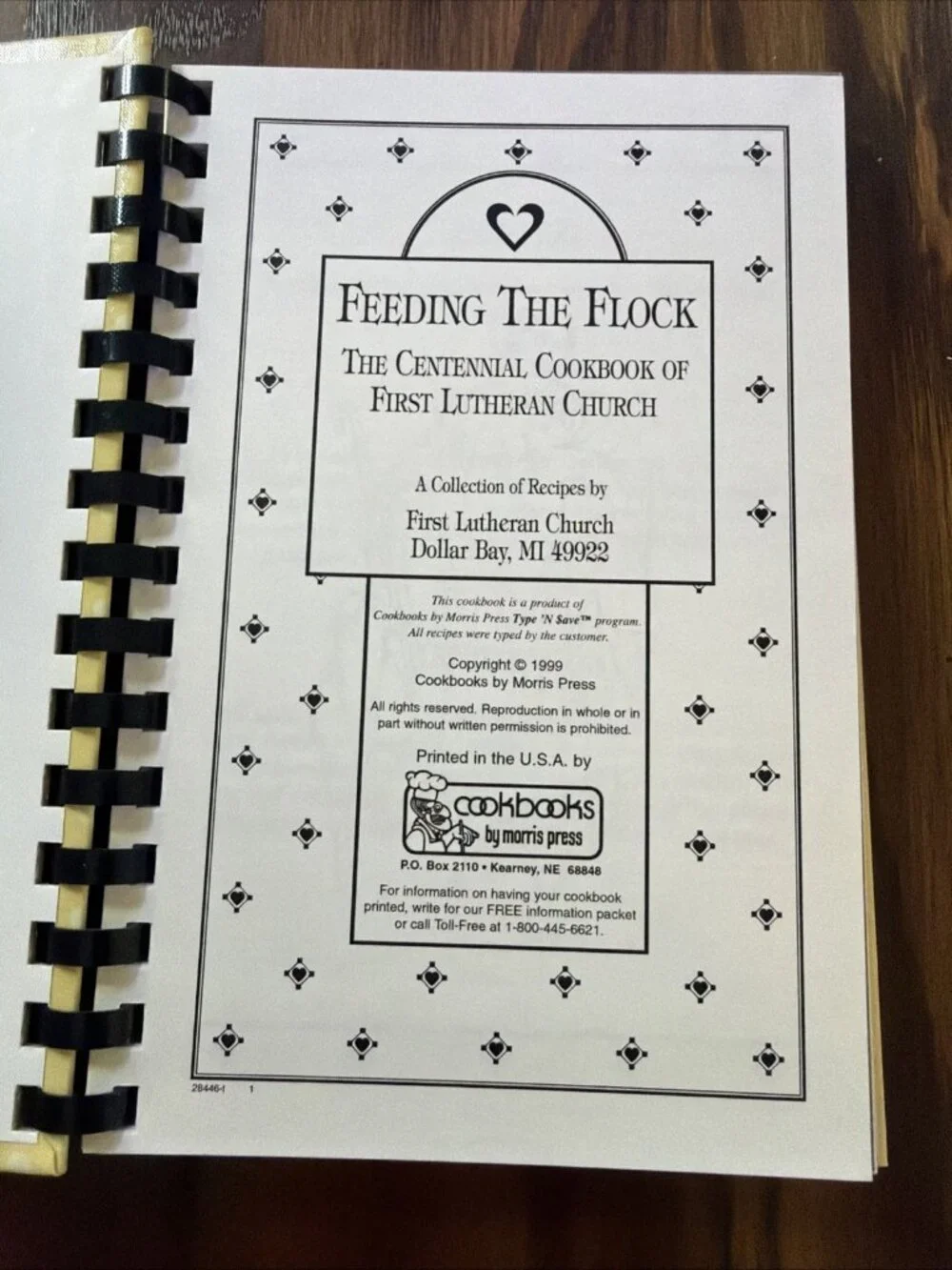 First‎ Lutheran Church Centennial Cookbook Dollar Bay, Michigan 1999 Spiral